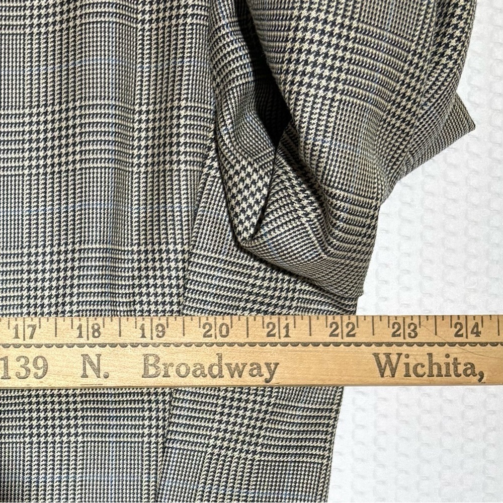 Ralph Lauren Glen Plaid & Windowpane mens 41L vintage suit coat silk/wool blazer - Picture 8 of 16